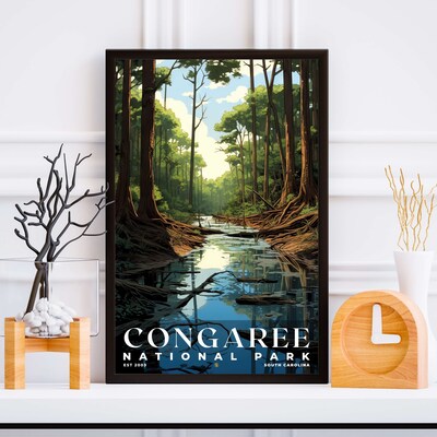 Congaree National Park Poster, Travel Art, Office Poster, Home Decor | S7 - image5